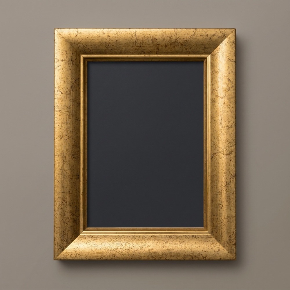 Vintage Golden Tone MCM Style Picture Frame 5x7 Ornate Gold Tabletop Frame